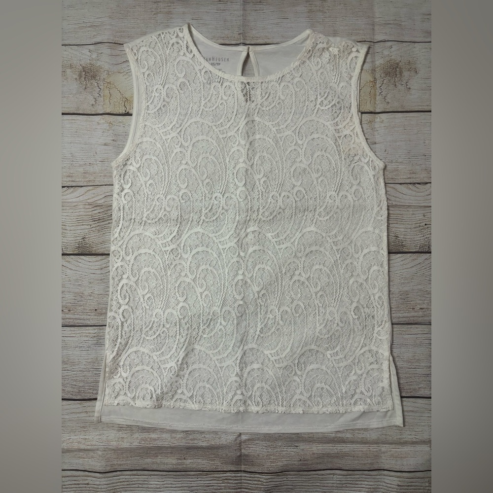 Van Heusen White Lace Top